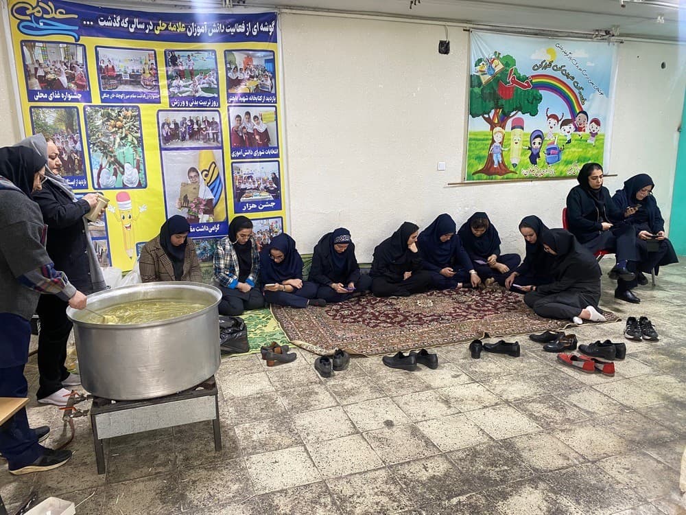 «پخت آش نذری»